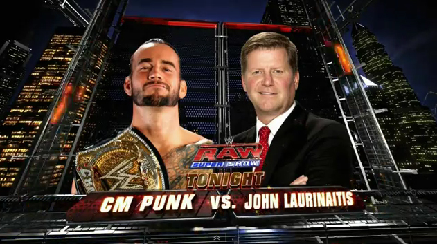 Sports World Cm Punk Vs John Laurinaitis January 23 2012 Wwe Raw Supershow 23 1 2012