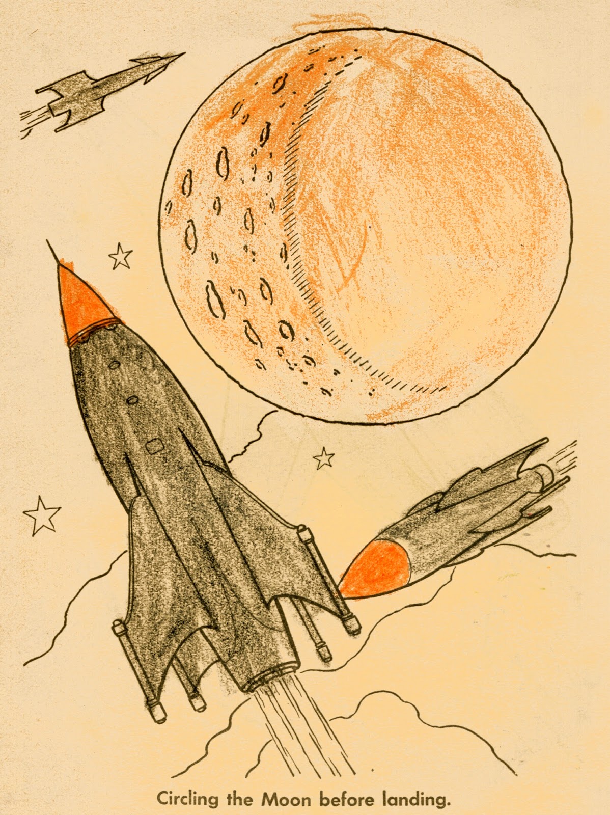 Dreams of Space - Books and Ephemera: Space Happy Coloring Book (1953)