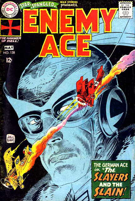 Star Spangled War v1 #139 enemy ace dc comic book cover art by Joe Kubert Star Spangled War v1 #139 enemy ace dc comic book cover art by Joe Kubert