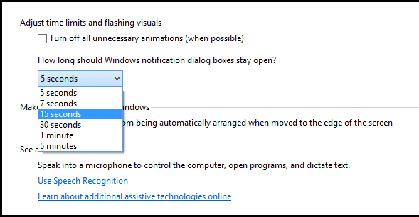 Cara Merubah Durasi Notifikasi Pada Windows 8 Cara Merubah Durasi Notifikasi Pada Windows 8