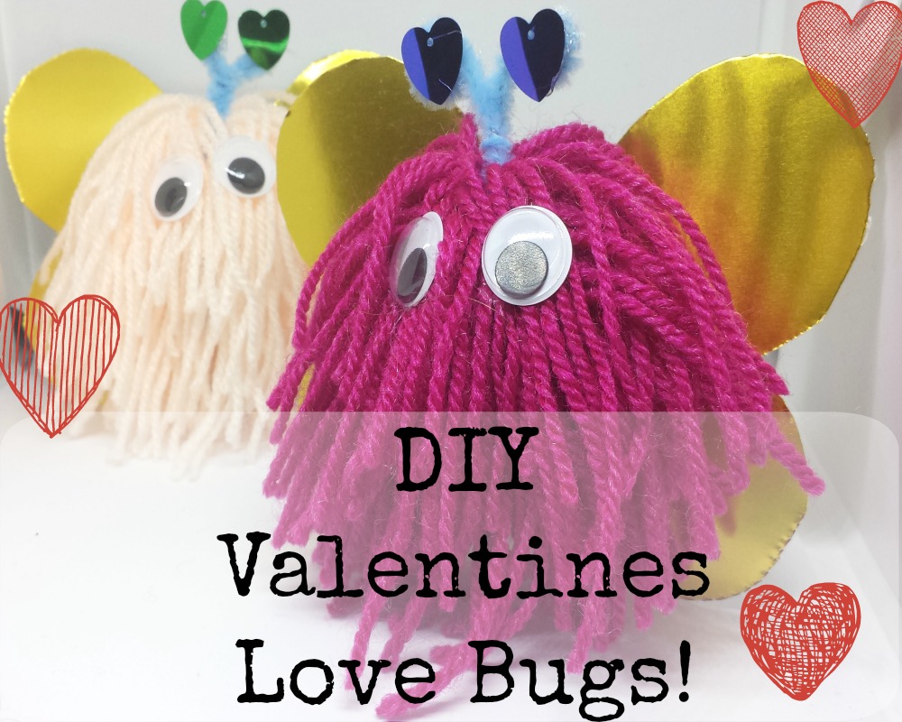 DIY Valentines Love Bugs {Kids Craft} Whimsical Mumblings