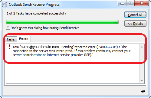 0x800ccc0f error outlook 0x800ccc0f error outlook