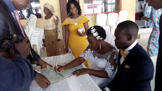 Photo news: Wedding Ceremony of Ipinmoyan Olorunfemi and Famuyiwa Ibukun