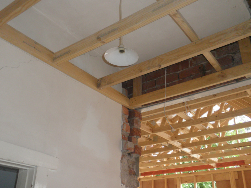 Raisin House Lowering the ceiling