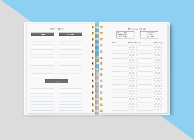 agenda permanente imprimible personalizable