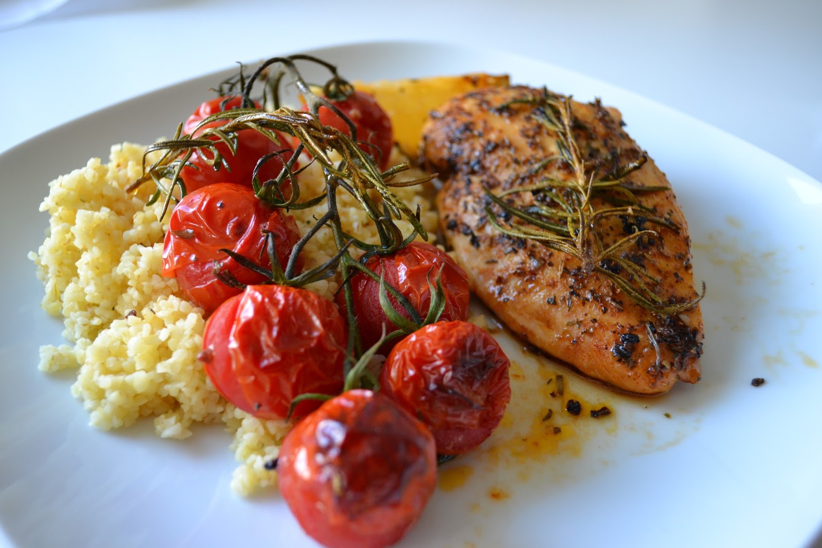 Gute Nahrung macht glücklich : Hähnchen und Tomaten aus dem Ofen nach ...