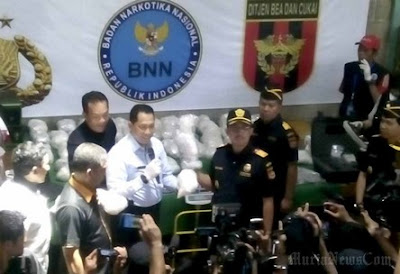 Narcotics seized by Indonesia's BNN (National Narcotics Agency) Narcotics seized by Indonesia's BNN (National Narcotics Agency)