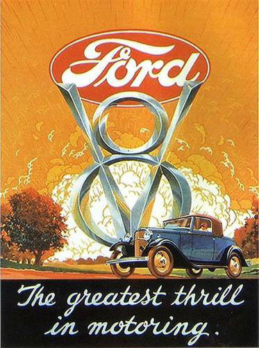 Antique ford advertising