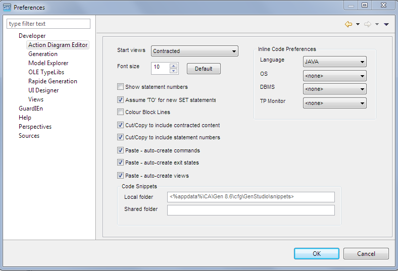 IET Gen Development Blog: Inline Code Preferences