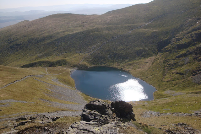 looking down on scales tarn