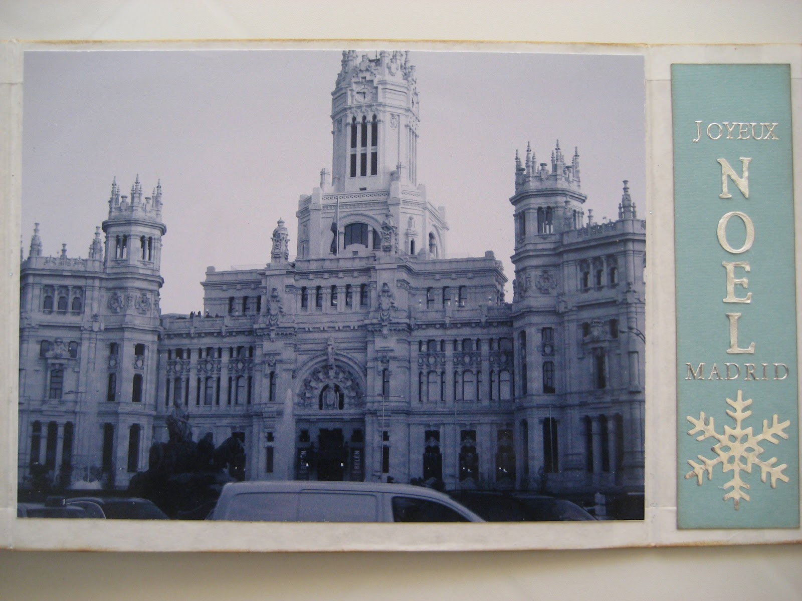 Manualidades y tendencias Scrapbooking Mini álbum Madrid hivernal