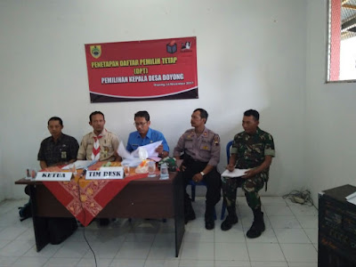PENETAPAN DAFTAR PEMILIH TETAP ( DPT ) DESA DOYONG