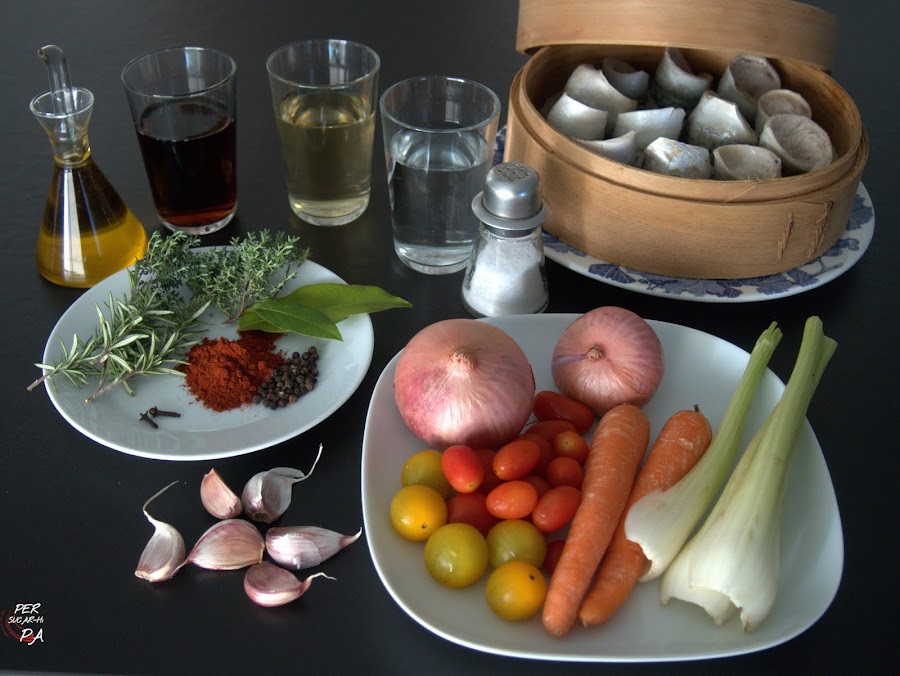 Lomos de caballacocida al vapor en escabeche tradicional