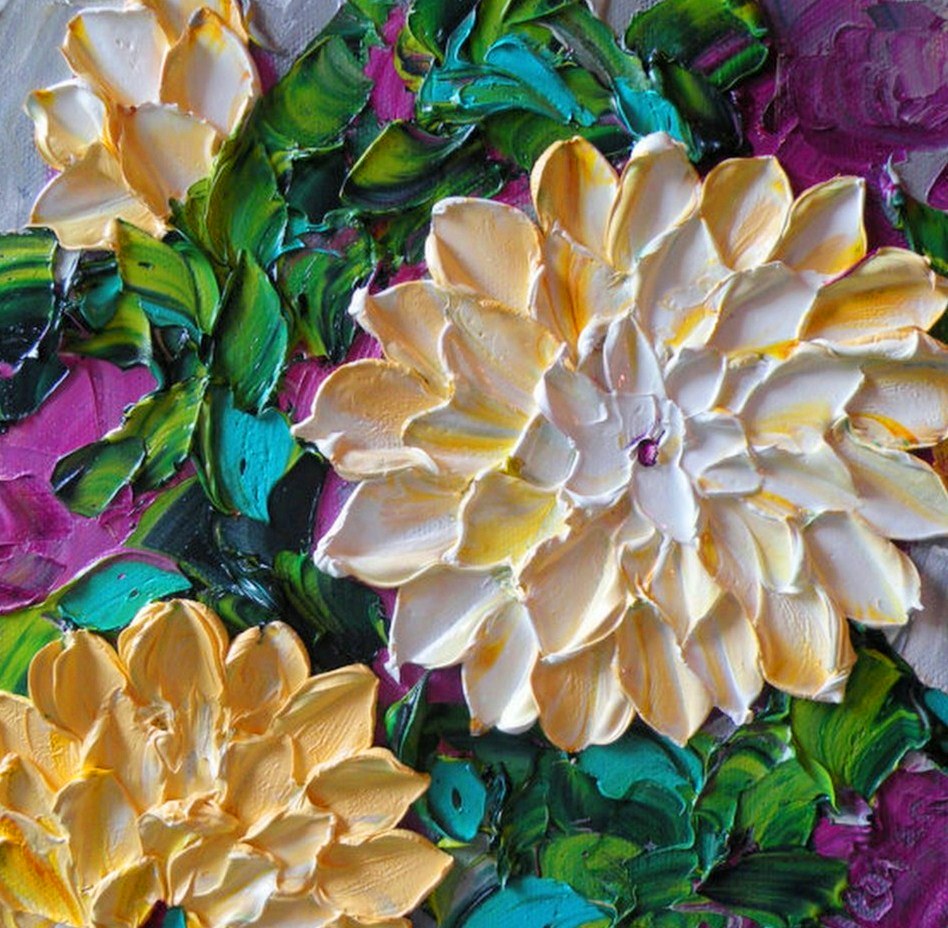 El Arte Es Su Máxima Expresión Cuadros Espatula Flores
