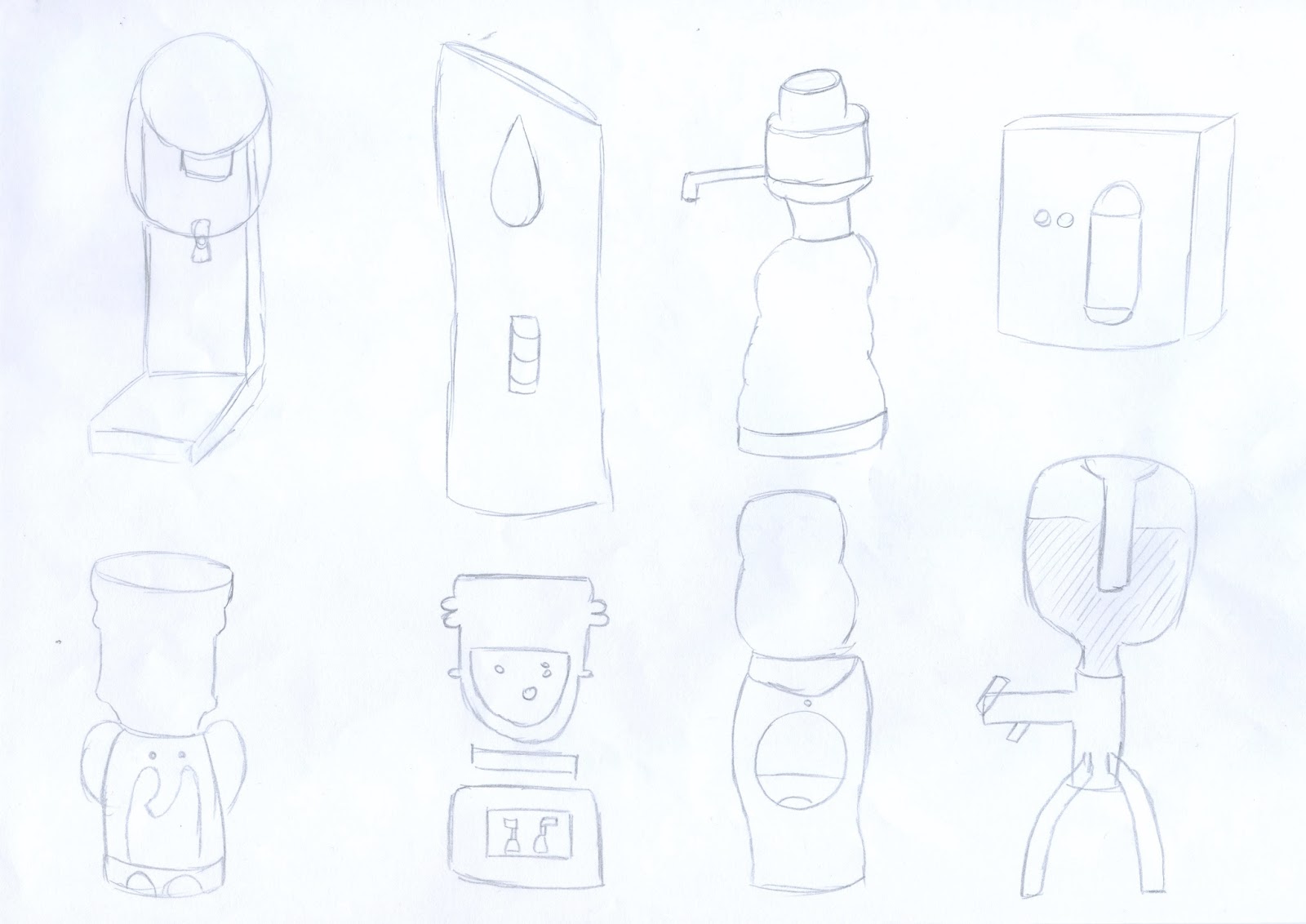 Studio Practice Water dispenser Drawings