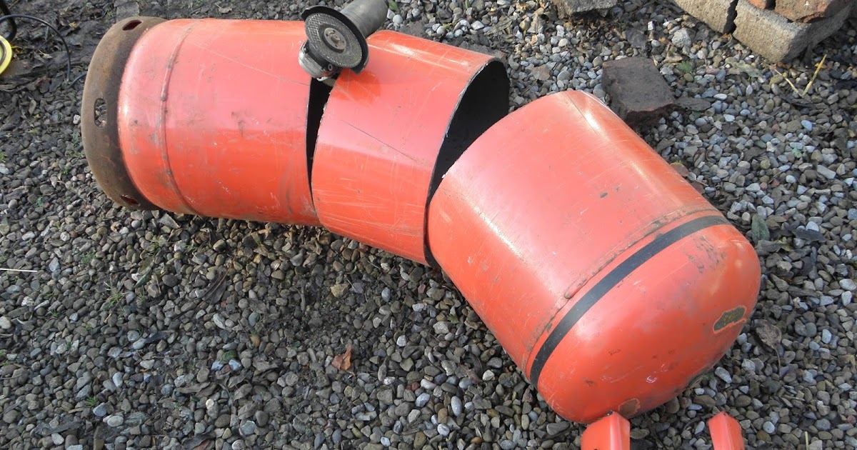 where eagles fear to perch Making Planters from an old gas cylinder...