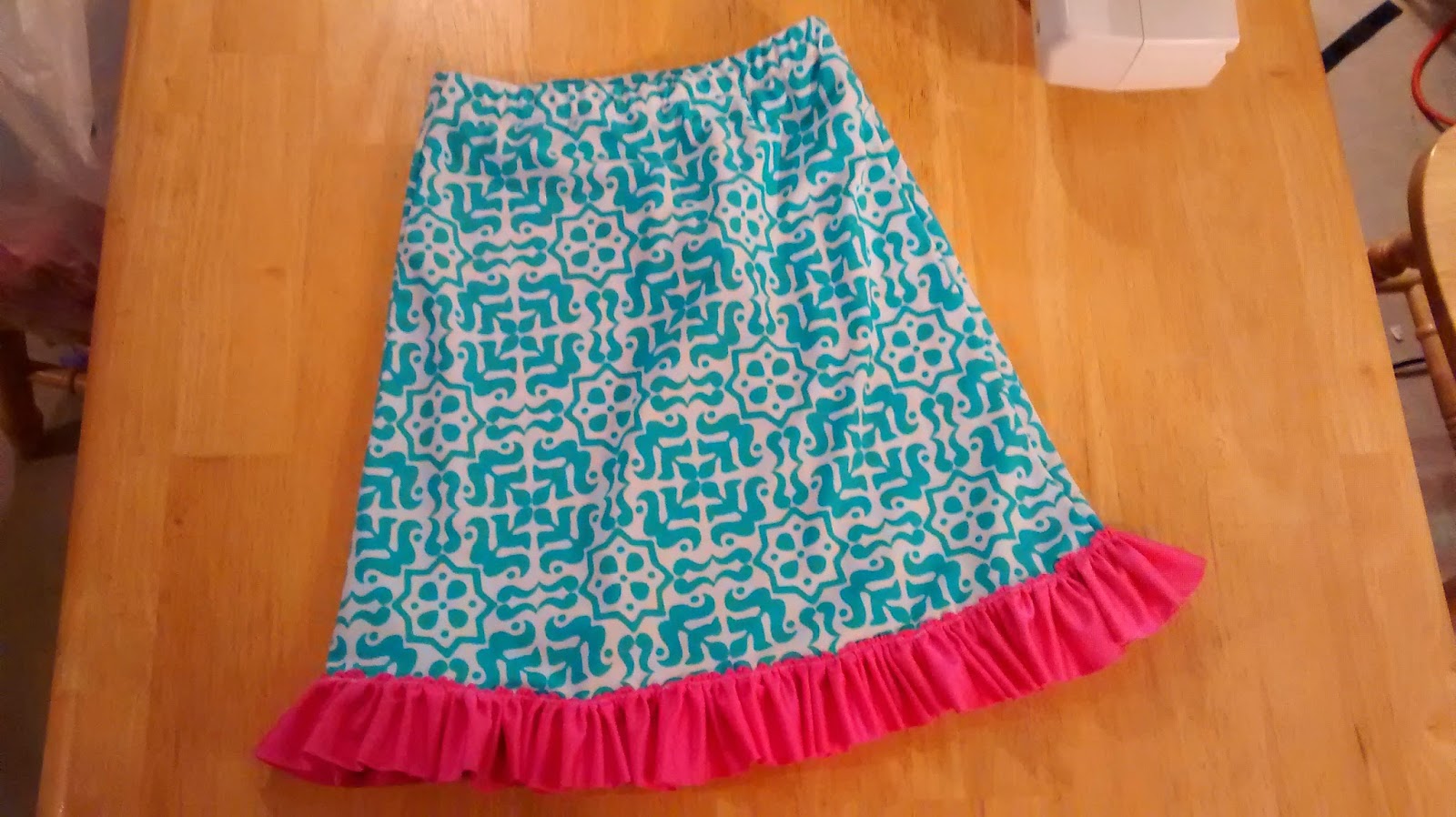 Simple Joy Crafting: Girl's Swimming Skirt with Attached Leggings