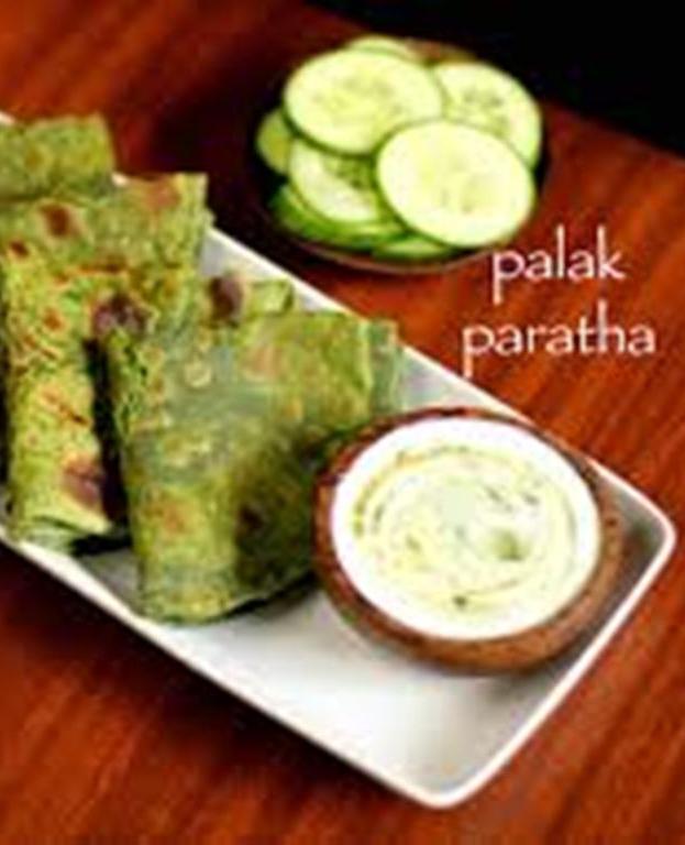 Palak Paratha Recipe - Yummy Traditional