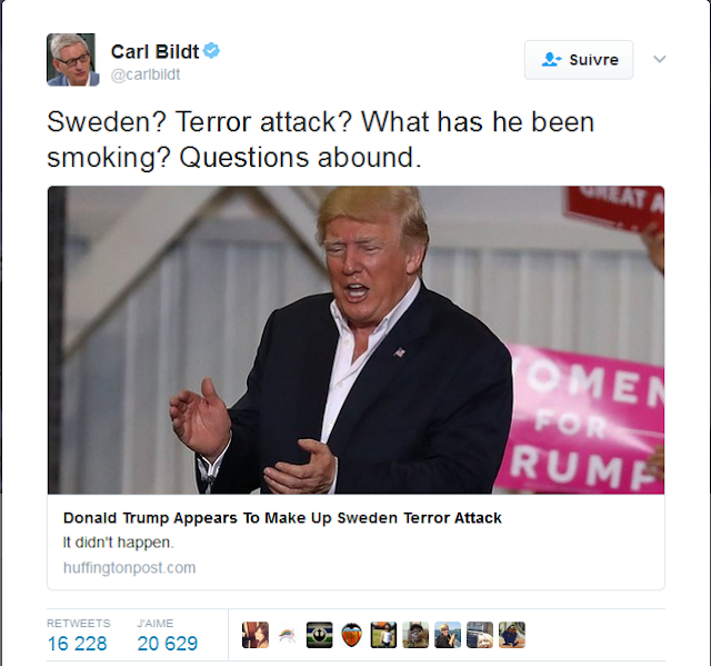 Trump Says, 'Look What's Happening In Sweden.' Sweden Asks, 'Wait, What?' Trump Says, 'Look What's Happening In Sweden.' Sweden Asks, 'Wait, What?'