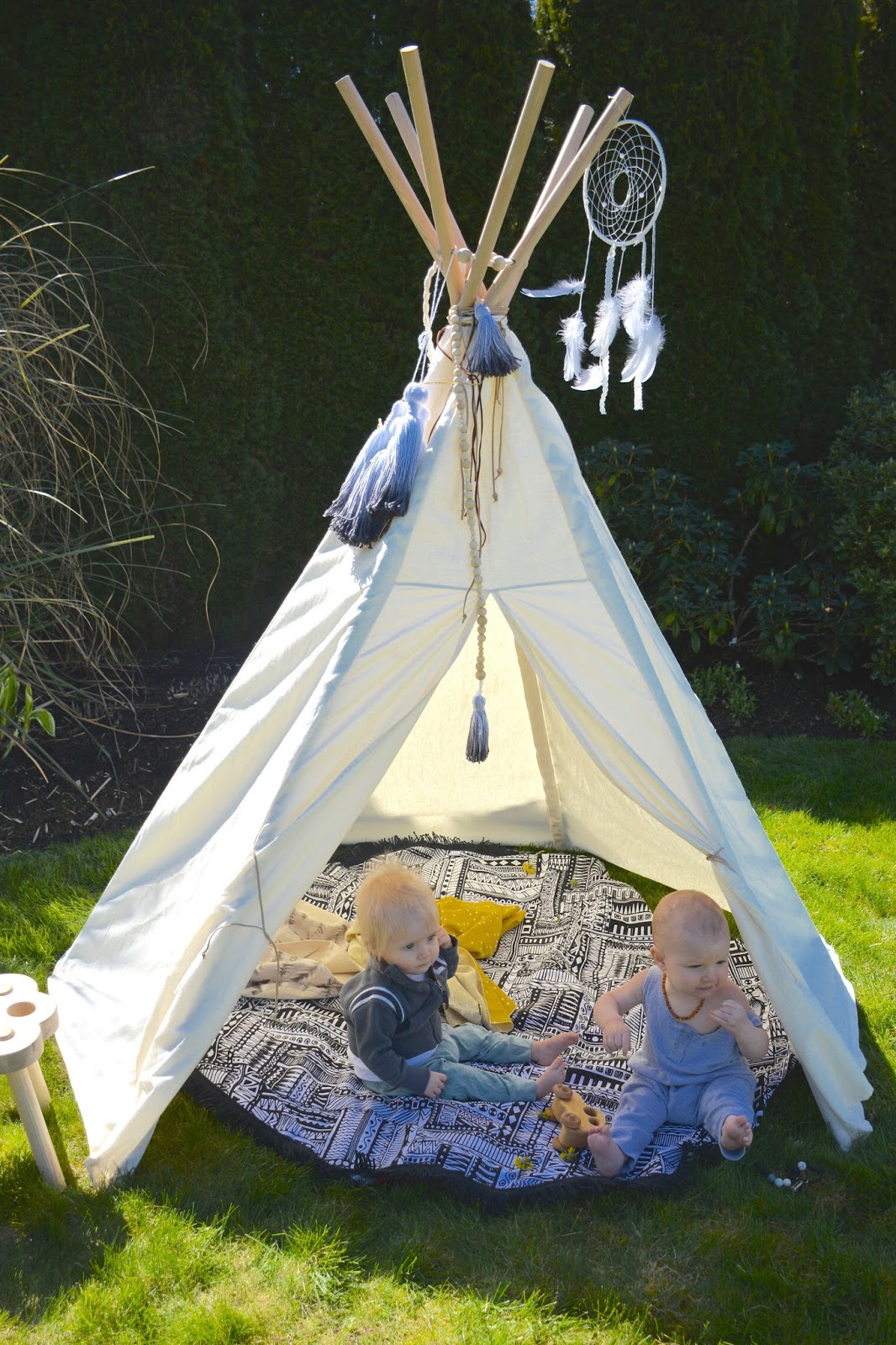 The Pampered Baby Teepee Fun with Woodland Wovens