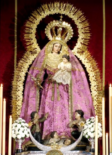 Nuestra Señora de los Desamparados Imagen de la Virgen de los Desamparados con el niño Jesús