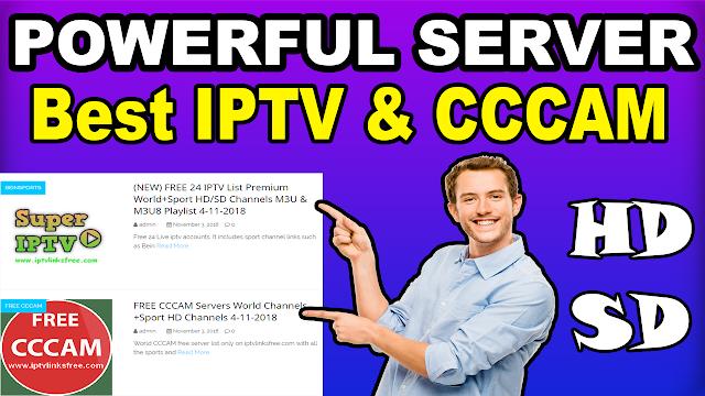 BEST IPTV and CCCAM server free HD daily website updates