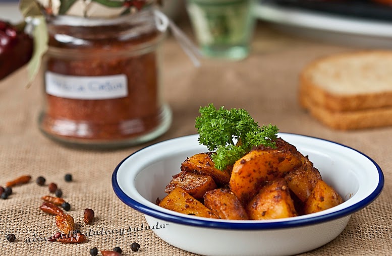Patatas Cajún en Microondas