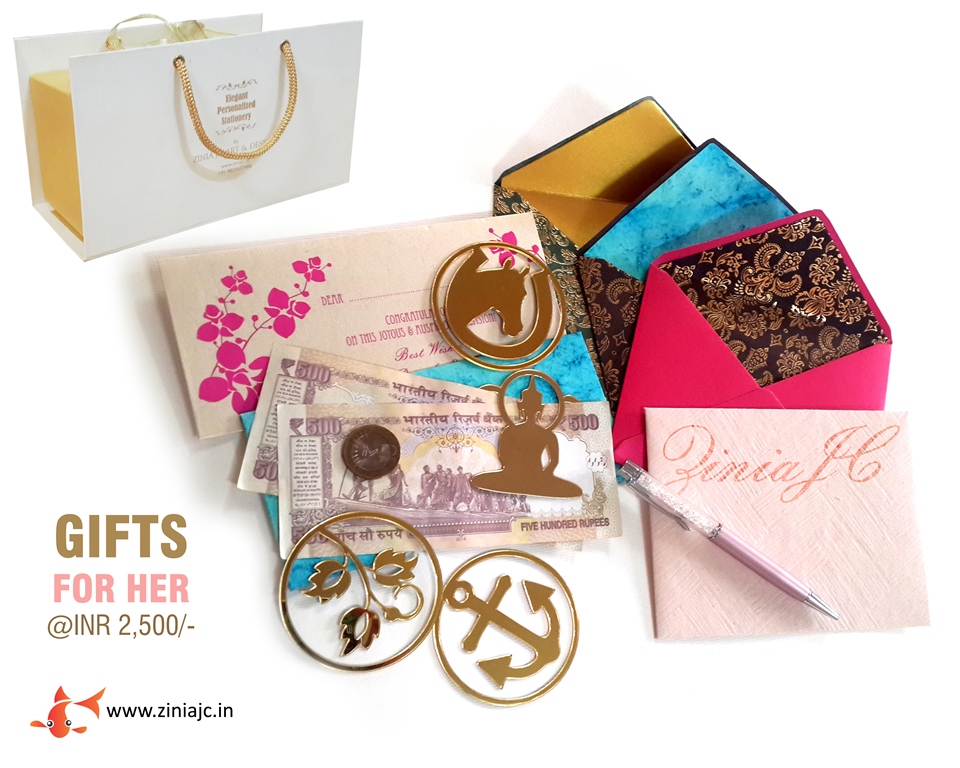 zinia jc custom designed gift items and personalized stationery