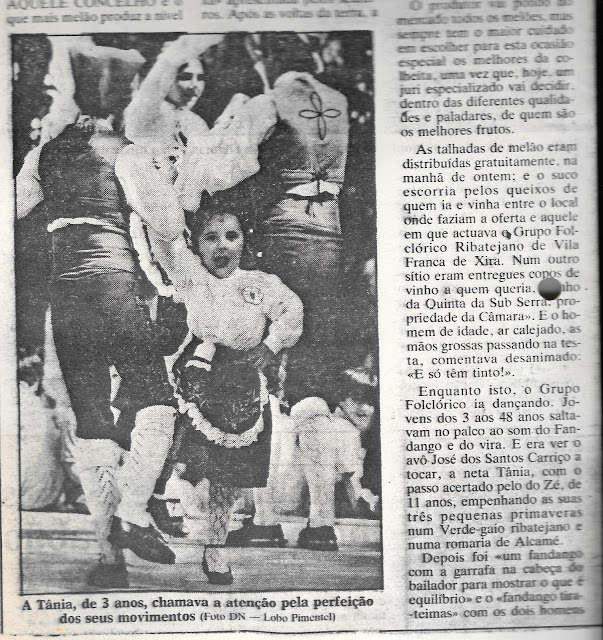 DN Grupo Folclorico Ribatejano Feira do Melao 1986 DN Vila Franca de Xira Grupo Folclorico Ribatejano Feira do Melao 1986