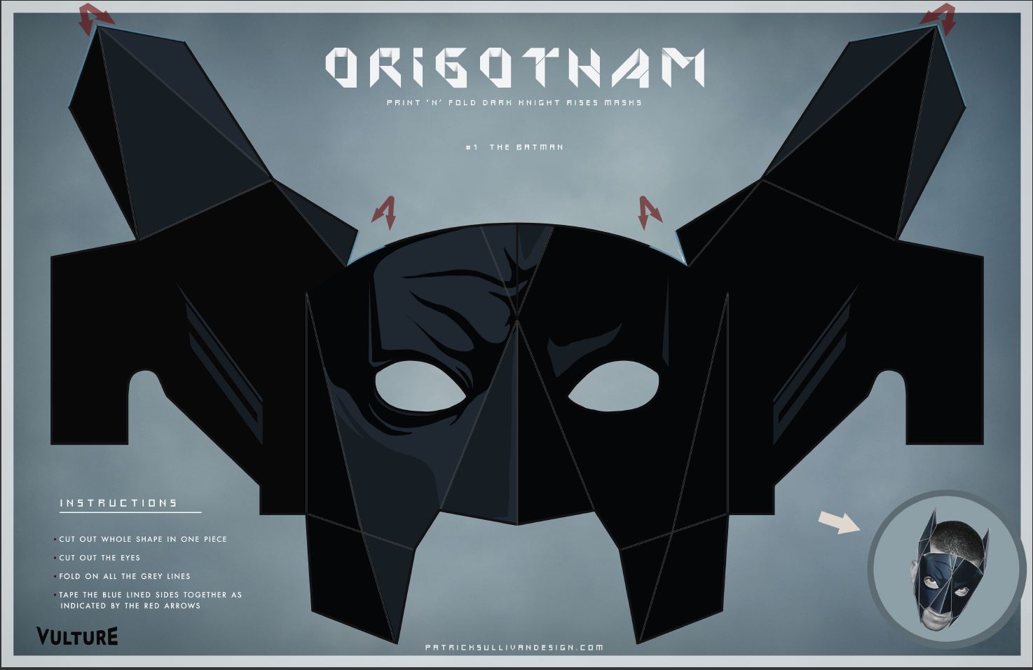 BAT - BLOG : BATMAN TOYS and COLLECTIBLES: ORIGOTHAM BATMAN Papercraft  Masks You Make - Bane and Catwoman Too!
