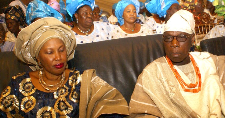 Image result for Olusegun Obasanjo, Mrs Taiwo Obasanjo