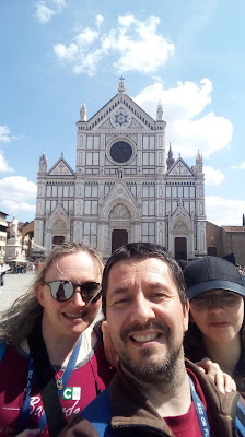 Petit selfie devant la basilique Santa Croce