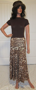 Animal Print Maxi in Brown and Gold