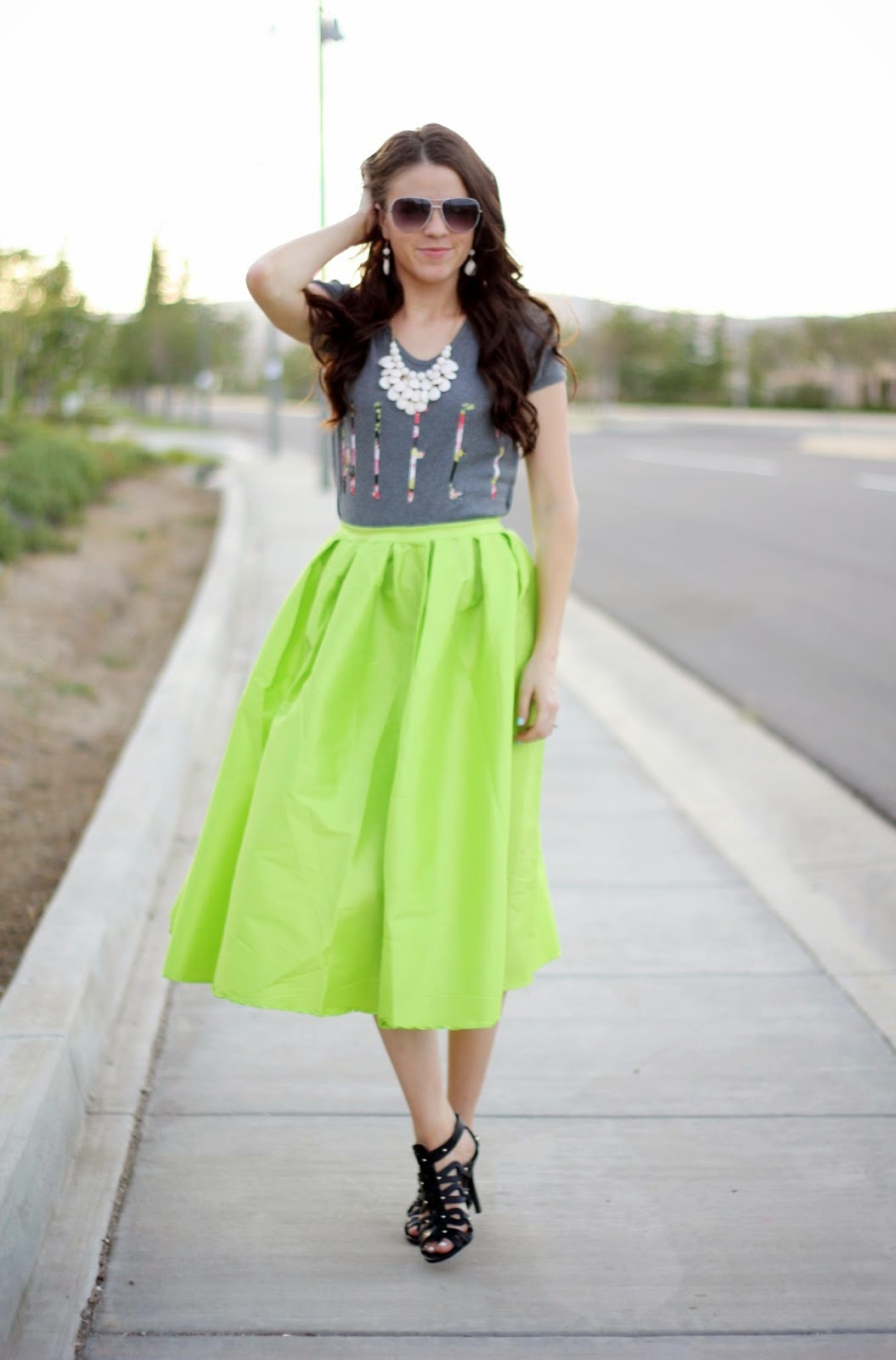 lime green midi