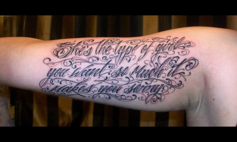 Inner Arm Tattoos For Men Writing As Women