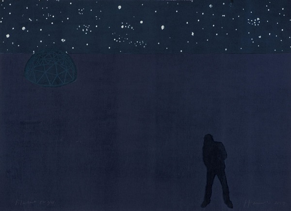 Tom Hammick - "Blackout", 2017 | arte, art inspiration, printmaking, coolstuff | art selecta Tom Hammick - "Blackout", 2017 | imagenes de obras de arte bellas, bonitas tristes de soledad, cuadros, art pictures, cool stuff