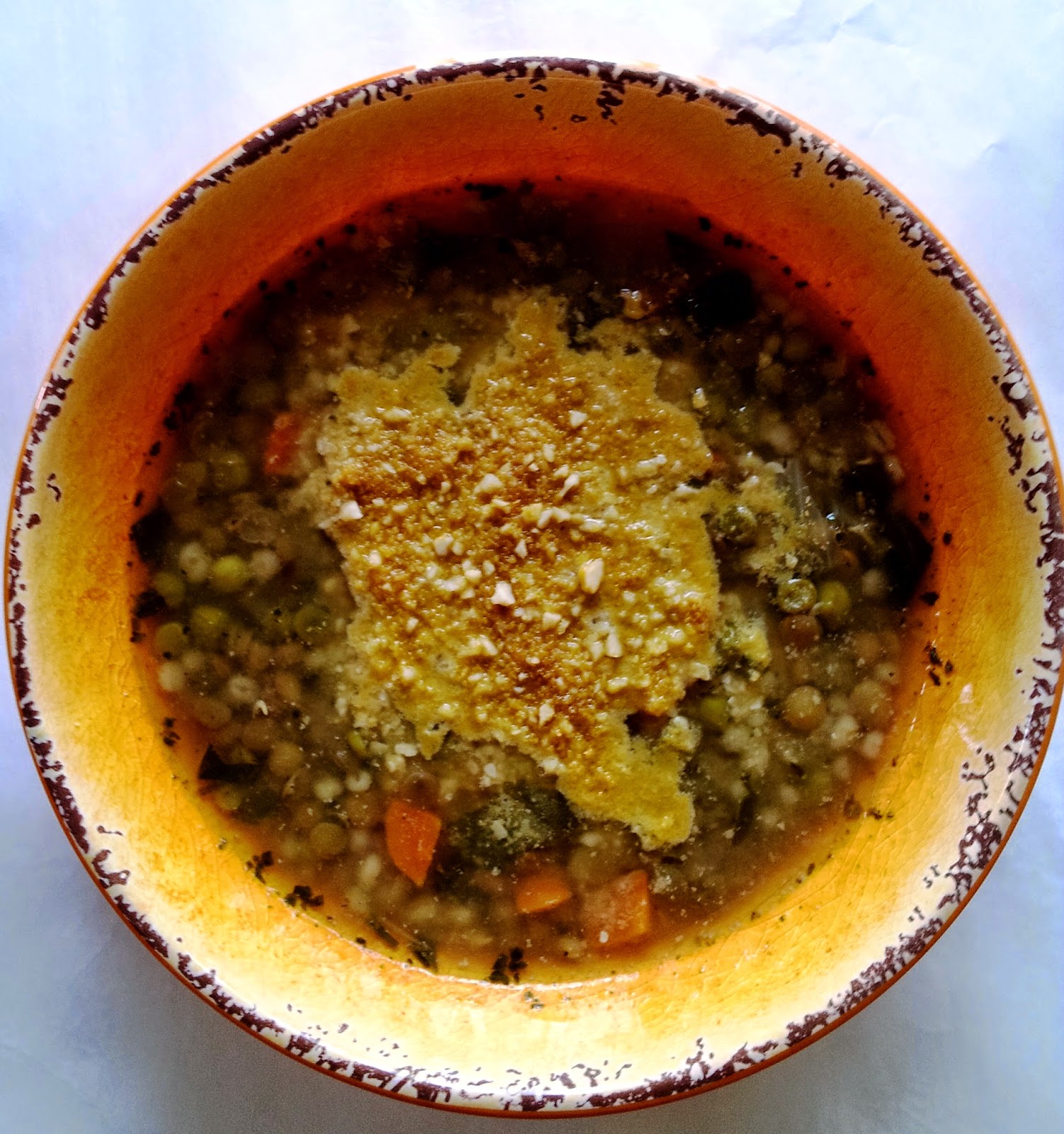 Recipe for Lentil, Green Pea, Barley Soup (Vegan)