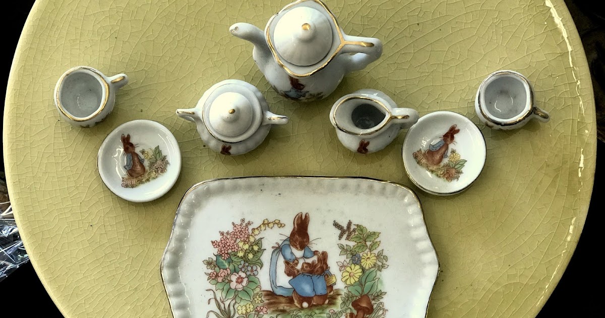 peter rabbit miniature tea set