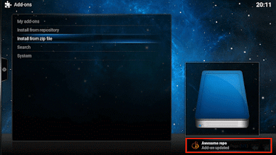 اضافة Awesome Streams الى برنامج Kodi اضافة Awesome Streams الى برنامج Kodi