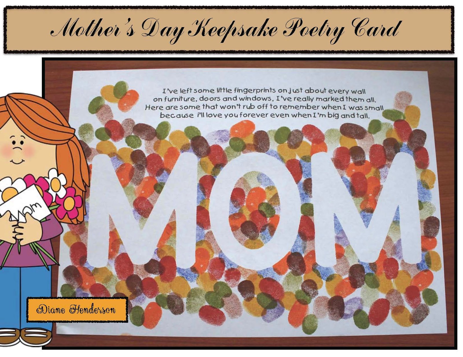 Mother's Day Keepsake Card Classroom Freebies