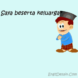 Animasi GIF gambar DP BBM selamat idul fitri baru