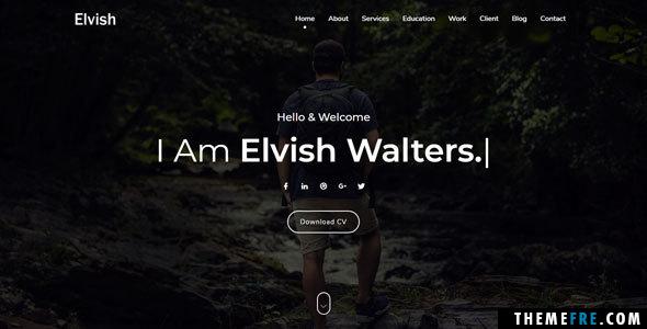 quincey-coleman-elvish-one-page-personal-portfolio-joomla-template