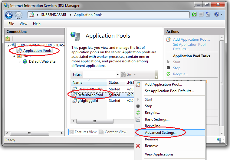 System Data SqlClient SqlException Login Failed For User IIS APPPOOL System Data SqlClient SqlException Login Failed For User IIS APPPOOL