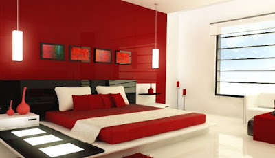 Quartos de Casal decorados com Vermelho