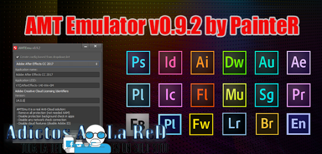 AMT Emulator v0.9.2 by PainteR 2017 [Activa Cualquier producto de Adobe]