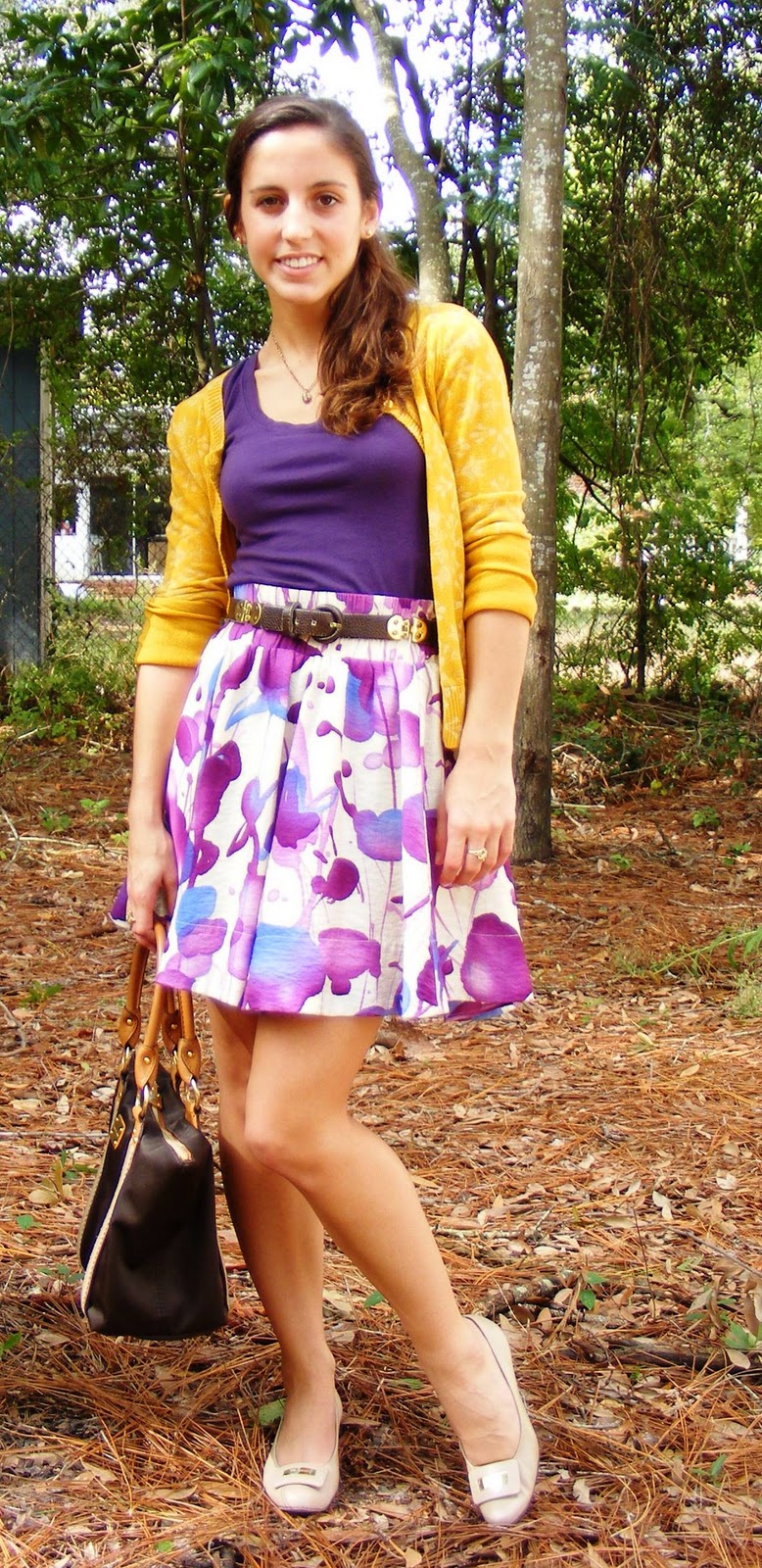 Something Old Meets Something New Mustard & Purple