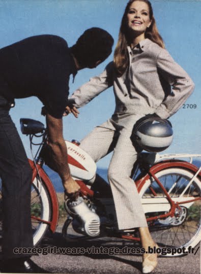 Pant suit - 1967 mopeds, motorbikes, motorcycles, scooters 60s 1960 mod