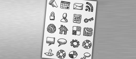 Free Hand-Dran Sketch Icons Sets