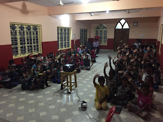 Evening bible studies at the children's home