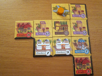 Alhambra - Gwen's Alhambra midway through the game